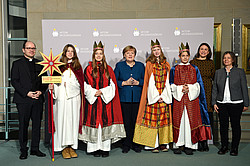 Sternsinger bei Angela Merkel