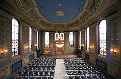 Innenansicht der ehemaligen Synagoge von Ichenhausen