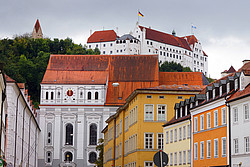 Renaissance-Gebäude in Landshuter Altstadt.