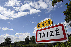 Ortsschild Taize