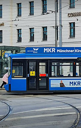 Sara Thriemers Schnappschuss der MKR-Tram, mit dem sie ihr neues Digitalradio gewann.